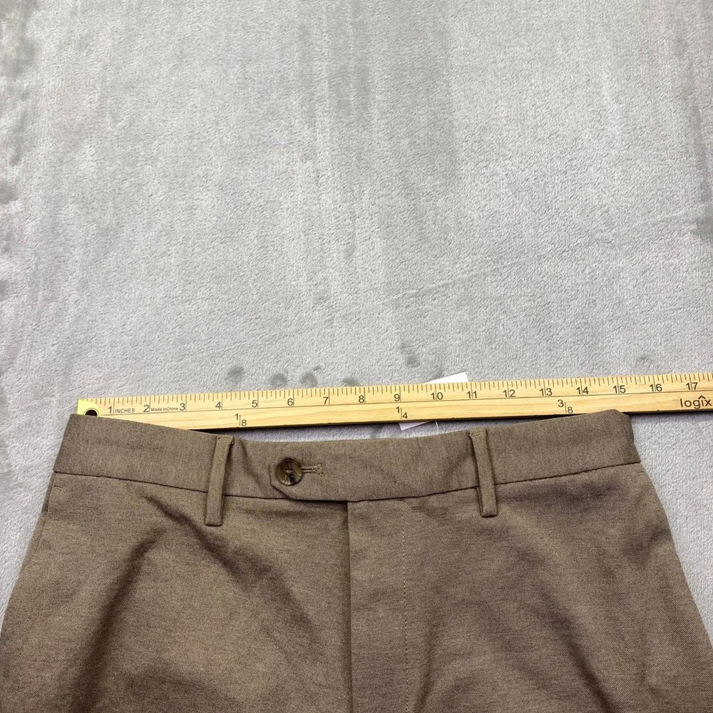 Banana Republic Mens Tailored Fit Dress‎ Pants Taupe Brown Sz 33 Preppy Grunge